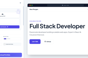 portfolio website generator
