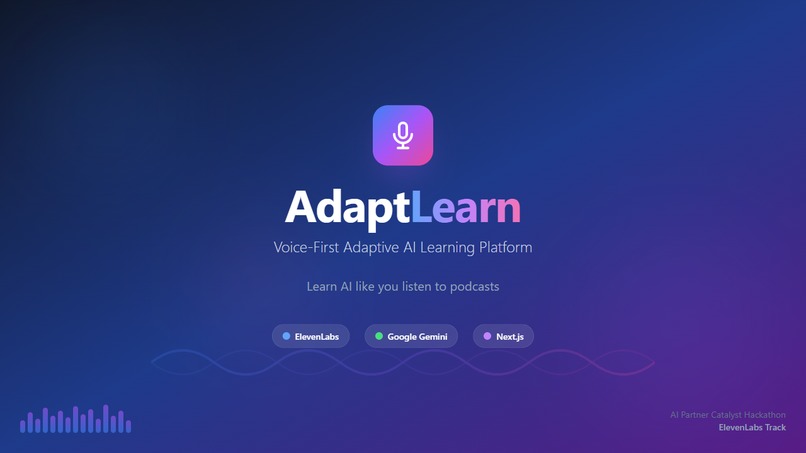 Adapt Learn: Voice-First Adaptive AI Learning Platform – screenshot 7