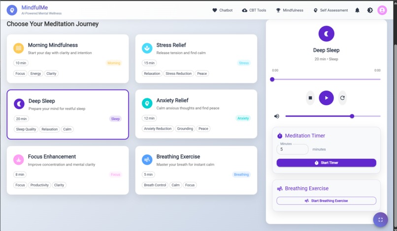 MindfulMe – screenshot 2