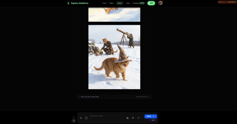 Sapiens Echo - Real-time Dialogic Image Generation – screenshot 1