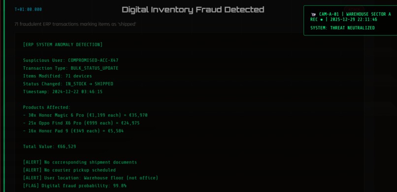 Real-time Warehouse Fraud Detection System – screenshot 13