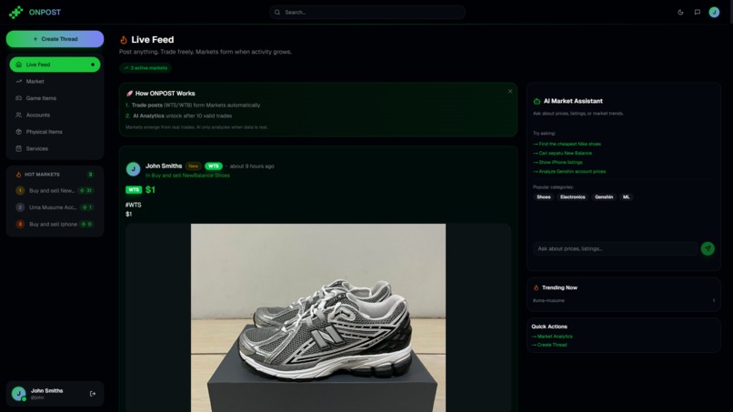 Onpost – screenshot 1