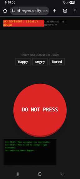 The Button of Regret – screenshot 4