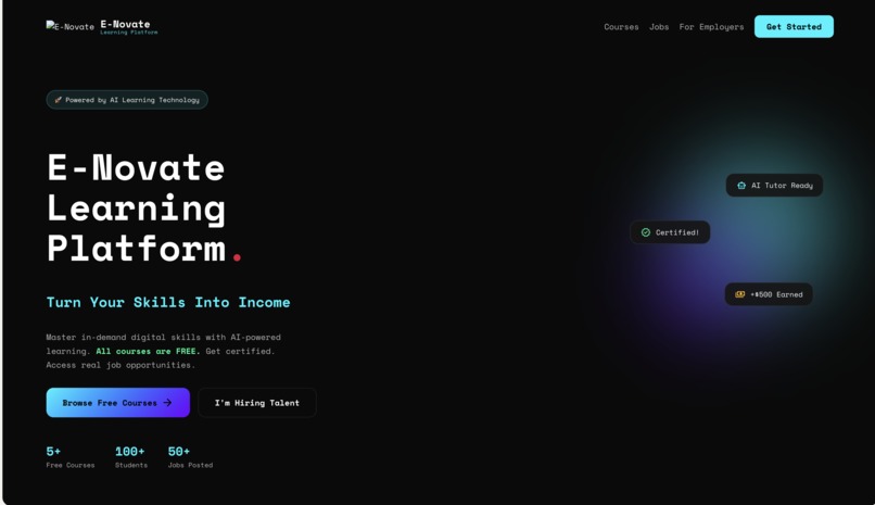 Unyanzvi2M (e-novate learning platform) – screenshot 1