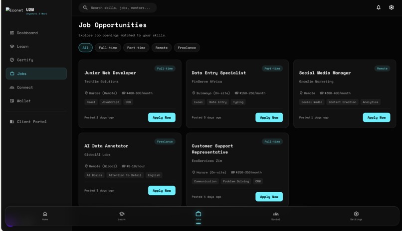 Unyanzvi2M (e-novate learning platform) – screenshot 9