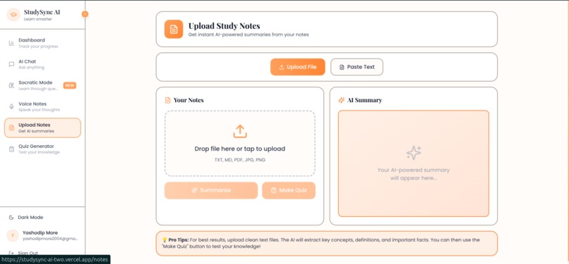 StudySync AI - The AI That Teaches, Not Just Tells – screenshot 8