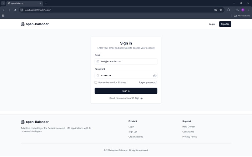 open-Balancer – screenshot 1