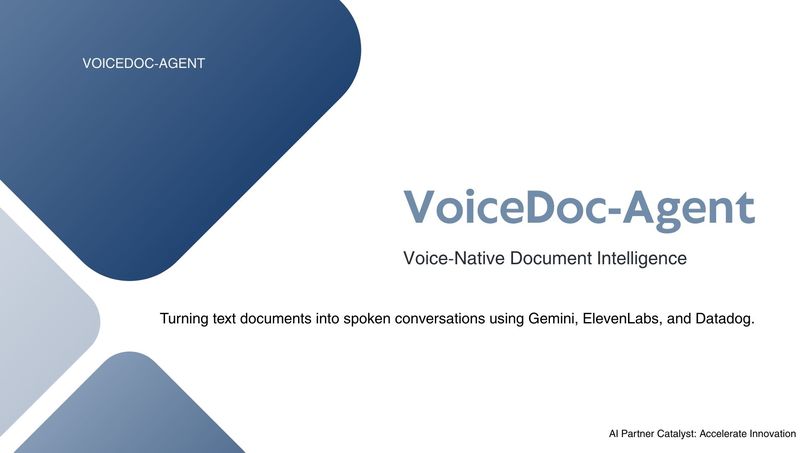VoiceDoc Agent – Voice-Native Document Intelligence – screenshot 1