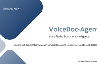VoiceDoc Agent – Voice-Native Document Intelligence
