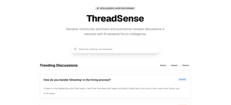 ThreadSense – screenshot 1