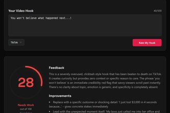 Marketeze - Hook Generator & Scorer