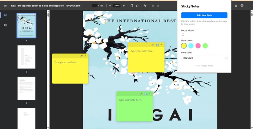 StickyNotes Chrome Extension – screenshot 5