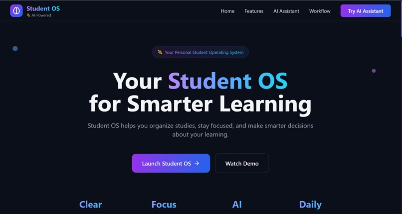 Student OS – AI Study Companion – screenshot 1