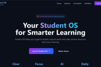 Student OS – AI Study Companion