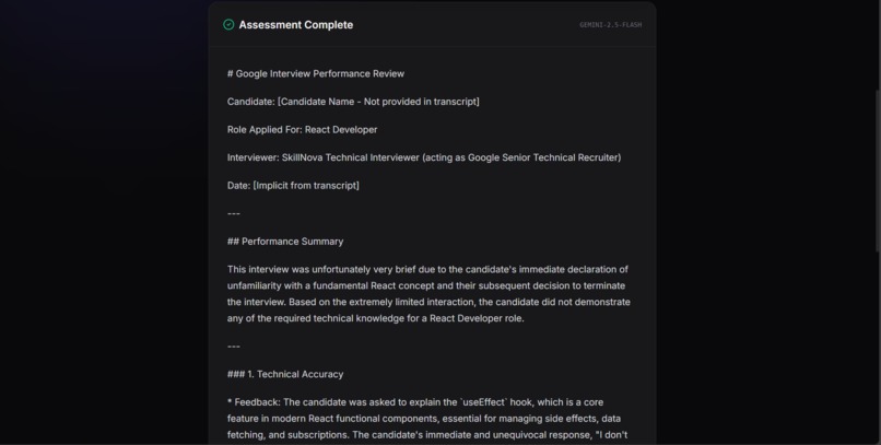 SkillNova Voice: Real-Time AI Interviewer – screenshot 4