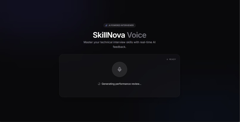 SkillNova Voice: Real-Time AI Interviewer – screenshot 3