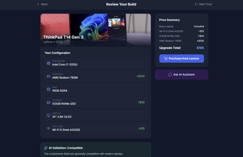 Laptop Builder – screenshot 2