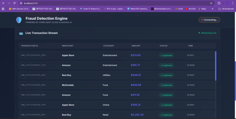 Real-Time Fraud Detection Engine – screenshot 2