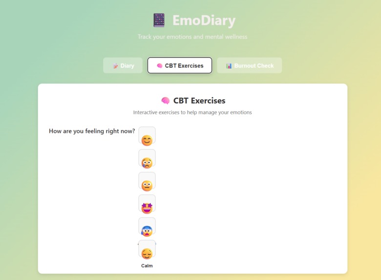 EmoDiary  – screenshot 1