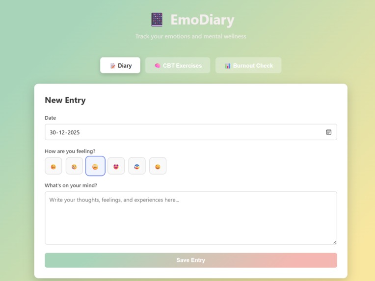 EmoDiary  – screenshot 2