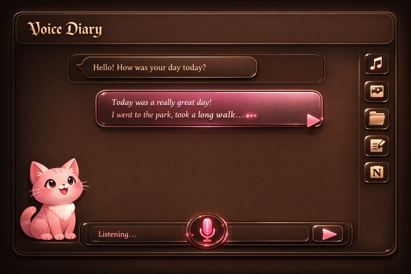 Voice Diary – An Interactive AI Memory Companion – screenshot 2