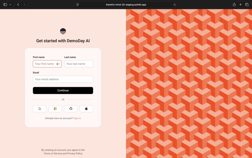 DemoDay AI – screenshot 2