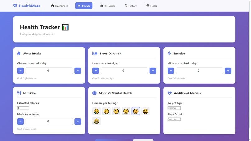 Health Mate – screenshot 2
