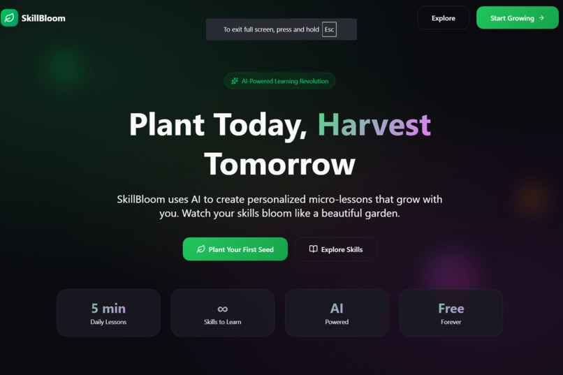 SkillBloom – screenshot 1