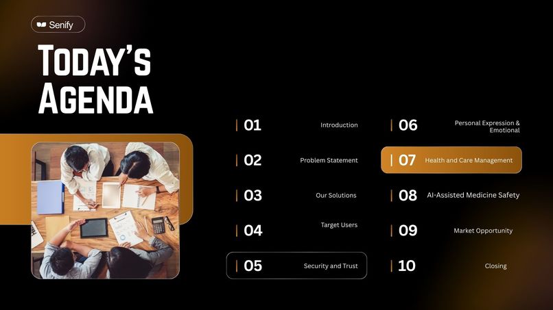 Senify  – screenshot 2