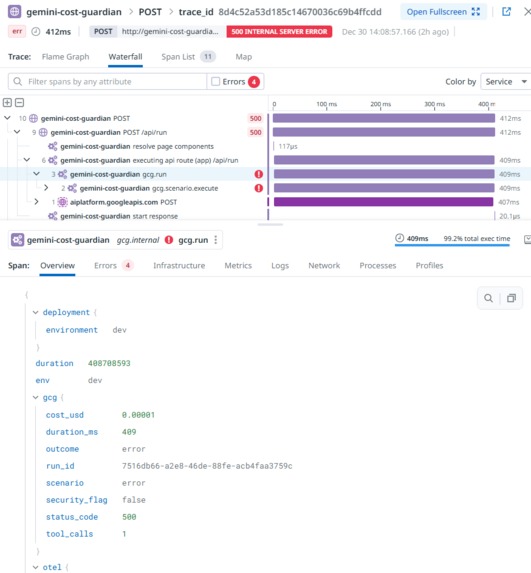 Gemini Cost Guardian – screenshot 15