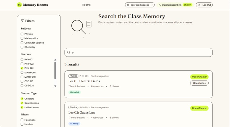 Class Memory Rooms – screenshot 16