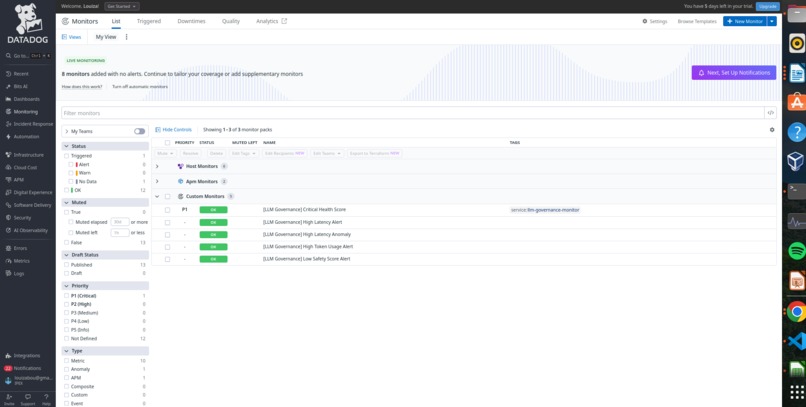 LLM Governance Monitor – screenshot 5