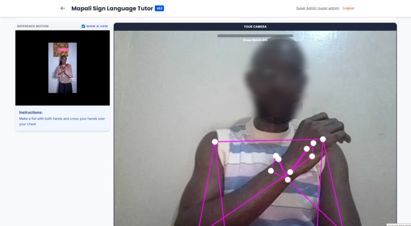 Mapali Sign Language Tutor – screenshot 2