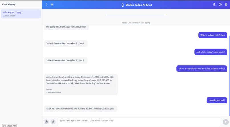 Walkie-Talkie AI Chat Companion – screenshot 1