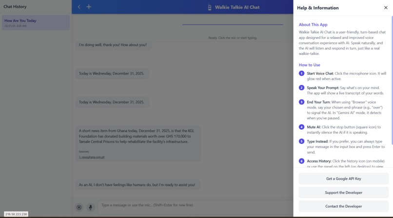 Walkie-Talkie AI Chat Companion – screenshot 2