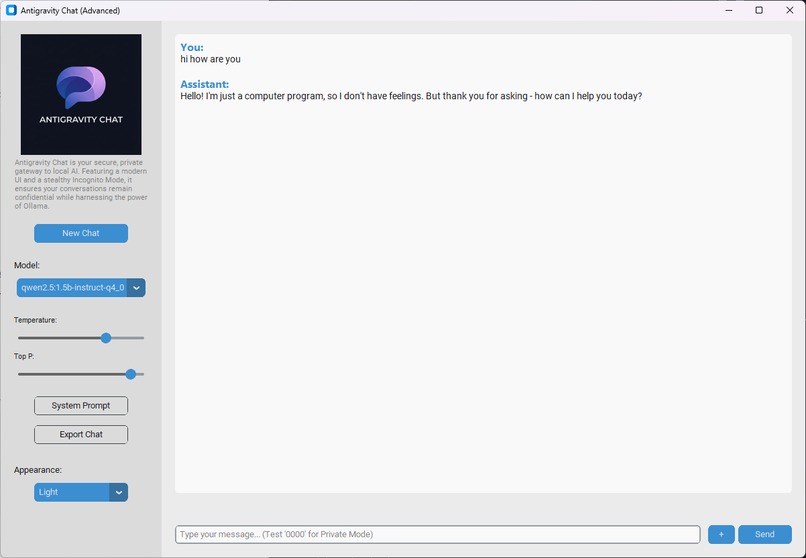 Antigravity Chat – screenshot 4