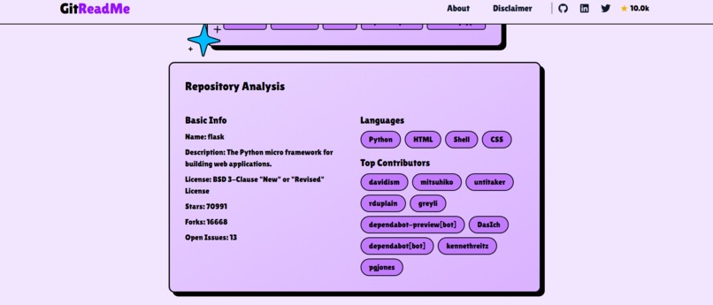 GitReadme – screenshot 3