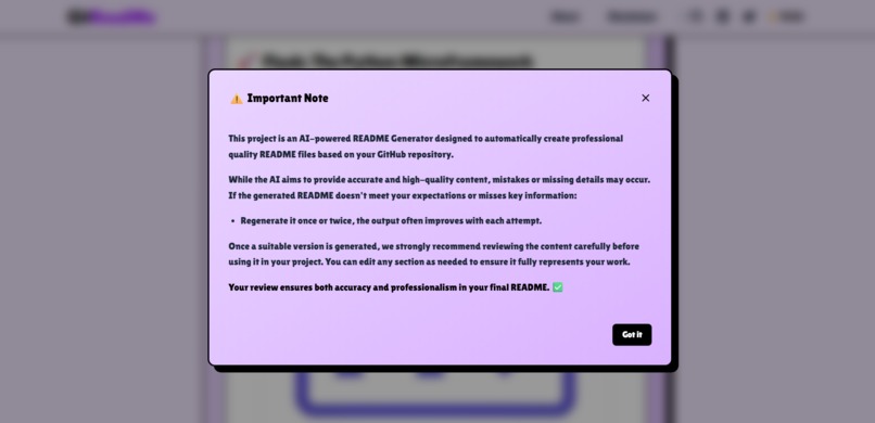 GitReadme – screenshot 4
