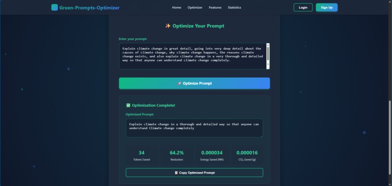 GreenPromptsOptimizer – screenshot 4