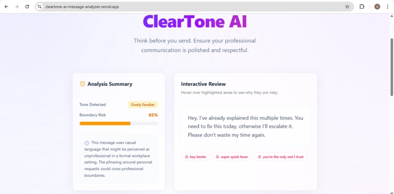 ClearTone  – screenshot 2