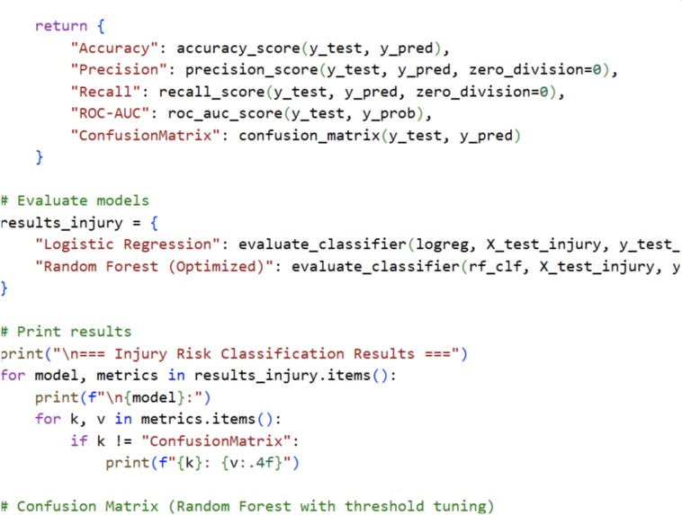AI Prediction Models for ACL Injury Risk and Recovery Time – screenshot 1