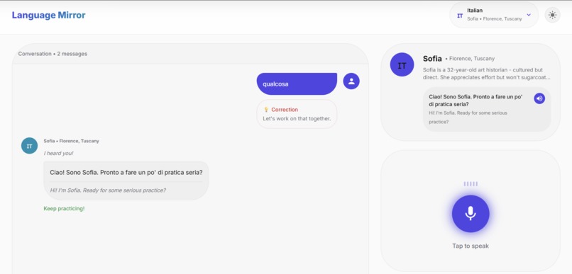 Language Mirror – screenshot 2