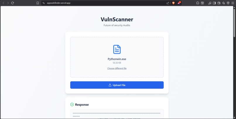 VulnScanner – screenshot 2