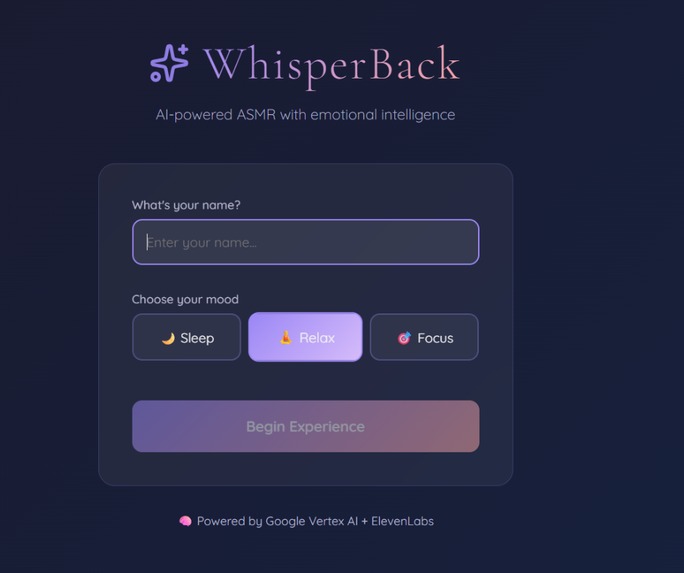 WhisperBack – screenshot 1