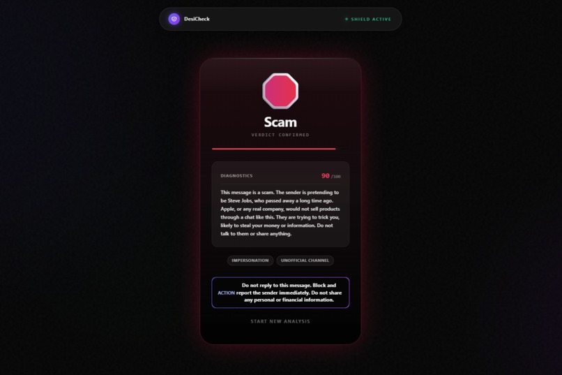 DesiCheck - The AI Scam Shield – screenshot 5