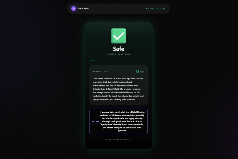 DesiCheck - The AI Scam Shield – screenshot 4