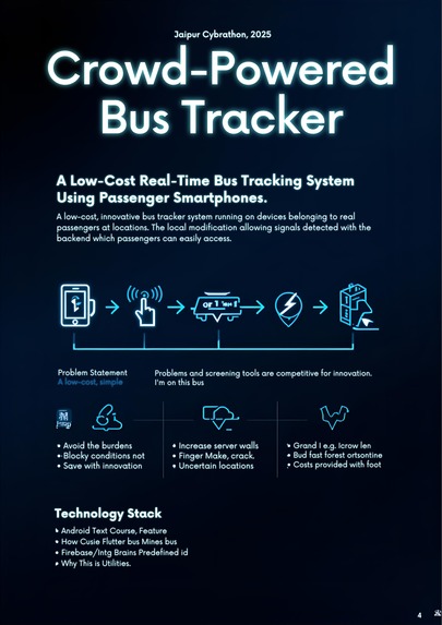 Crowd-Powered Bus Tracker – screenshot 1