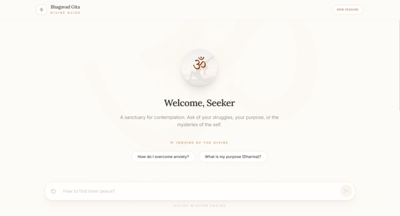 BhagavadGPT – screenshot 1