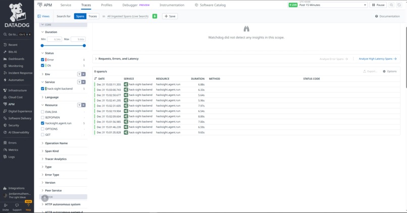 HackSight – screenshot 1