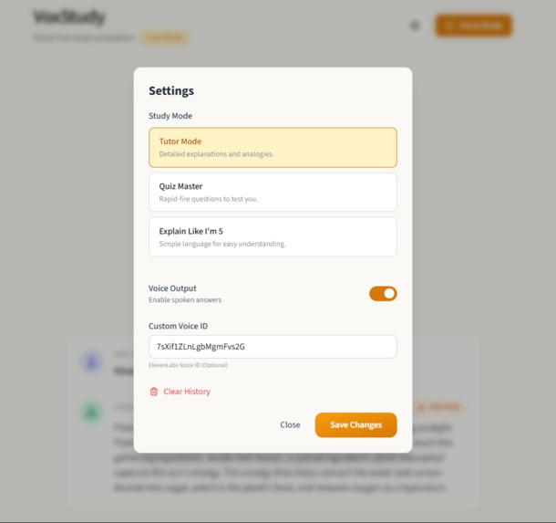 VoxStudy AI — Voice-First Learning Assistant – screenshot 3